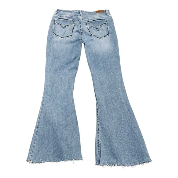 Shyanne Flare Raw Hem Jeans - Picture 2 of 3